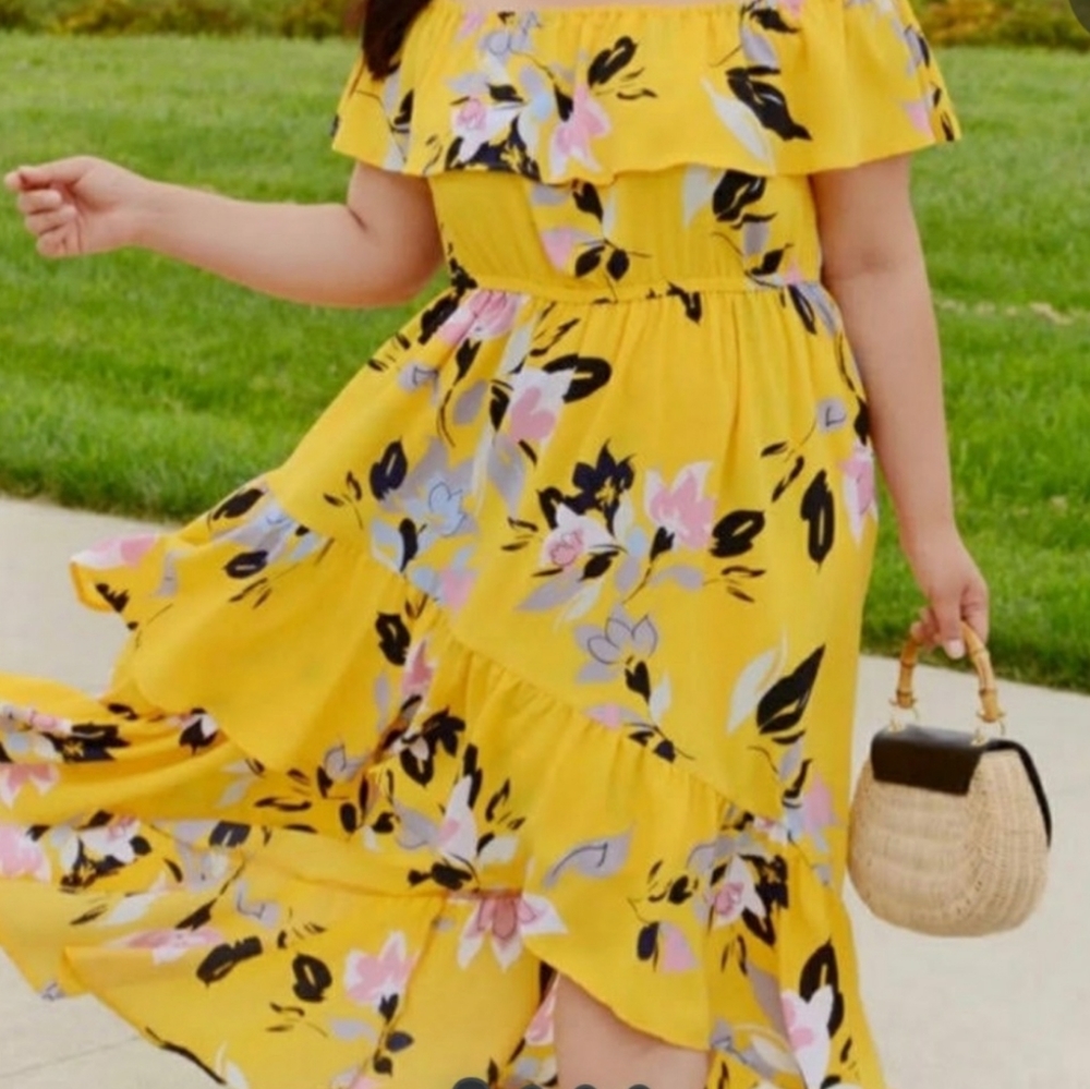 Flattering summer dress plus size 22